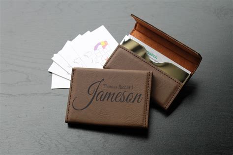 personalised visiting card holder